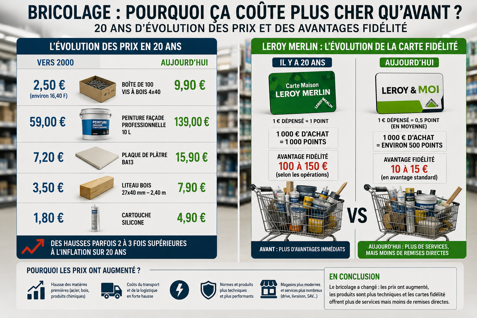 Pourquoi les Français ont le sentiment que le bricolage coûte beaucoup plus cher qu’avant